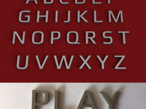 play uppercase and lowercase 3d letters stl file 3D Print Model