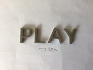 play uppercase and lowercase 3d letters stl file 3D Print Model
