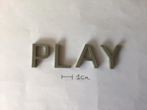 play uppercase and lowercase 3d letters stl file 3D Print Model