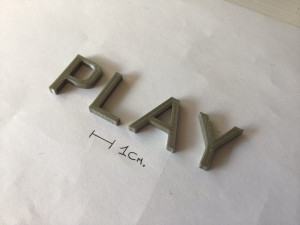 play uppercase and lowercase 3d letters stl file 3D Print Model