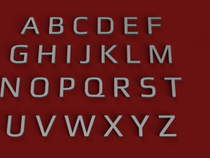 play uppercase and lowercase 3d letters stl file 3D Print Model