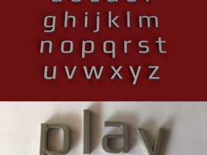 play uppercase and lowercase 3d letters stl file 3D Print Model