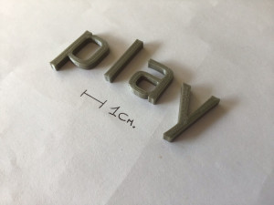 play uppercase and lowercase 3d letters stl file 3D Print Model