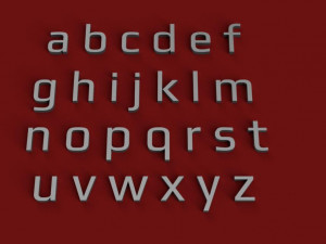 play uppercase and lowercase 3d letters stl file 3D Print Model