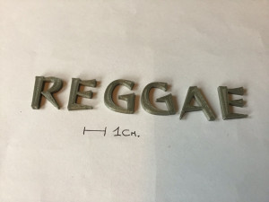 reggae uppercase and lowercase 3d letters stl file 3Dプリントモデル