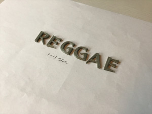 reggae uppercase and lowercase 3d letters stl file 3Dプリントモデル