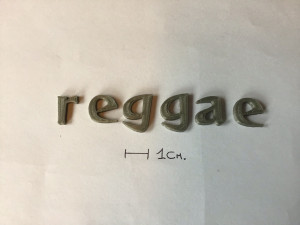 reggae uppercase and lowercase 3d letters stl file 3Dプリントモデル