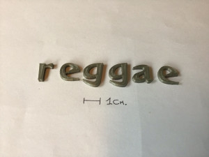 reggae uppercase and lowercase 3d letters stl file 3Dプリントモデル