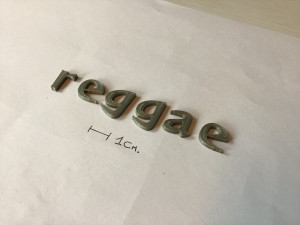 reggae uppercase and lowercase 3d letters stl file 3Dプリントモデル