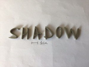 shadow uppercase and lowercase 3d letters stl file 3Dプリントモデル