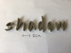 shadow uppercase and lowercase 3d letters stl file 3Dプリントモデル