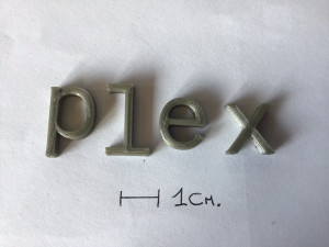 plex uppercase and lowercase 3d letters stl file 3D Print Model