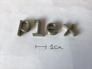 plex uppercase and lowercase 3d letters stl file 3D Print Model