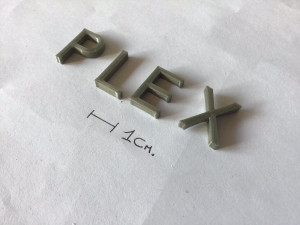 plex uppercase and lowercase 3d letters stl file 3D Print Model