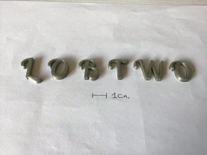 lobtwo uppercase and lowercase 3d letters stl file 3D Print Model
