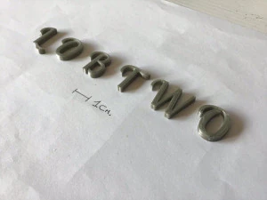 lobtwo uppercase and lowercase 3d letters stl file 3D Print Model