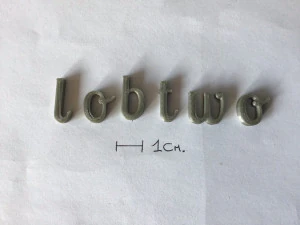 lobtwo uppercase and lowercase 3d letters stl file 3D Print Model