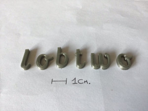 lobtwo uppercase and lowercase 3d letters stl file Modèles 3D en vedette