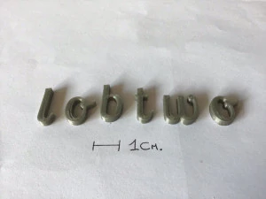 lobtwo uppercase and lowercase 3d letters stl file 3D Print Model