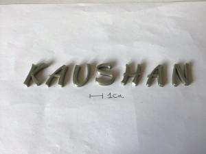 kaushan uppercase and lowercase 3d letters stl file 3D 打印模型