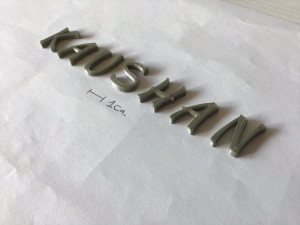 kaushan uppercase and lowercase 3d letters stl file 3D 打印模型