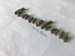 kaushan uppercase and lowercase 3d letters stl file 3D 打印模型