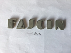 fascinate uppercase and lowercase 3d letters stl file 3D Принт Модель