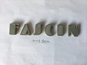 fascinate uppercase and lowercase 3d letters stl file 3D Print Model