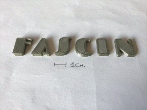 fascinate uppercase and lowercase 3d letters stl file 3D Принт Модель
