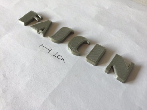 fascinate uppercase and lowercase 3d letters stl file 3D Принт Модель
