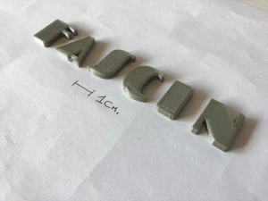 fascinate uppercase and lowercase 3d letters stl file 3D Print Model