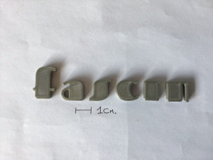 fascinate uppercase and lowercase 3d letters stl file 3D Принт Модель