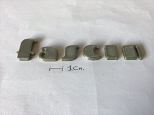 fascinate uppercase and lowercase 3d letters stl file 3D Принт Модель