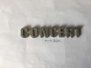 concert uppercase and lowercase 3d letters stl file Model Cetak 3D