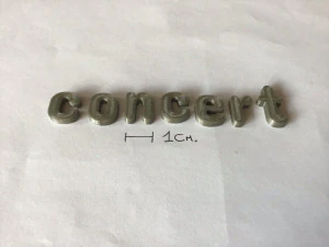 concert uppercase and lowercase 3d letters stl file 3D Print Model
