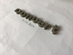 concert uppercase and lowercase 3d letters stl file 3D Print Model