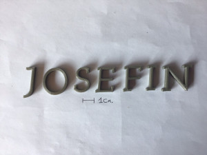 josefin uppercase and lowercase 3d letters stl file 3D प्रिंट मॉडल