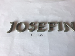 josefin uppercase and lowercase 3d letters stl file 3D प्रिंट मॉडल