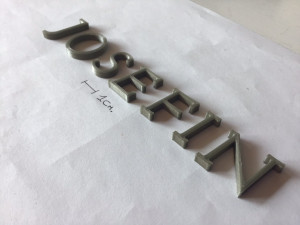 josefin uppercase and lowercase 3d letters stl file 3D प्रिंट मॉडल