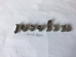 josefin uppercase and lowercase 3d letters stl file 3D प्रिंट मॉडल