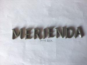 merienda uppercase and lowercase 3d letters stl file Modelo de impresión 3D