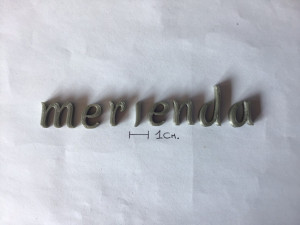 merienda uppercase and lowercase 3d letters stl file Modelo de impresión 3D