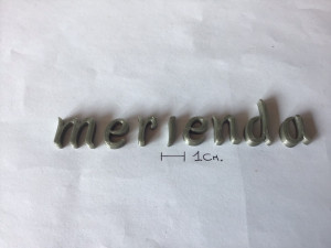 merienda uppercase and lowercase 3d letters stl file Modelo de impresión 3D