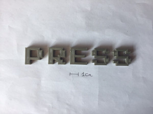 press uppercase and lowercase 3d letters stl file 3D Print Model