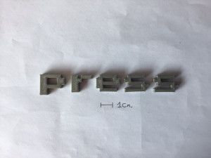 press uppercase and lowercase 3d letters stl file 3D Print Model