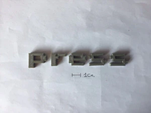 press uppercase and lowercase 3d letters stl file 3D Print Model