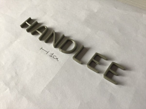 handlee uppercase and lowercase 3d letters stl file 3D Принт Модель