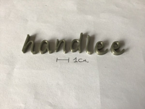 handlee uppercase and lowercase 3d letters stl file 3D Принт Модель