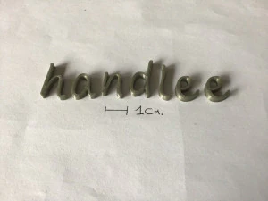 handlee uppercase and lowercase 3d letters stl file 3D Print Model