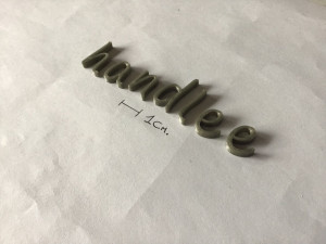 handlee uppercase and lowercase 3d letters stl file 3D Принт Модель